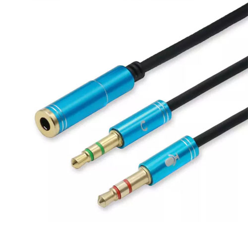 1 To 2 Hot sale 3.5mm Mic Earphone Headphones Jack Stereo audio Splitter Cable - 副本