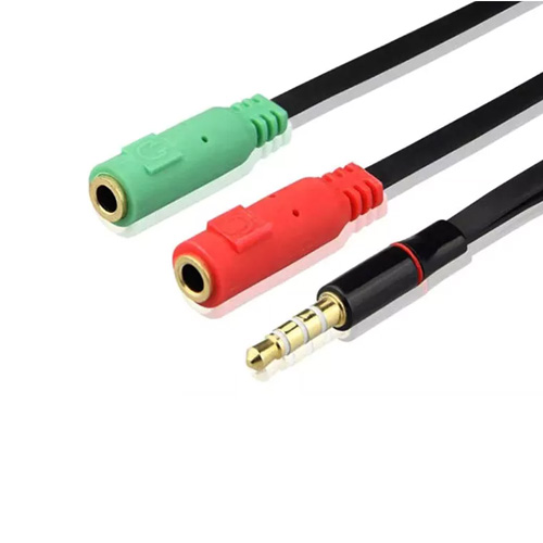 Splitter Cable 3.5mm Y Audio Jack Extender c Male to 2 Port Female AUX Jack Cable for PC