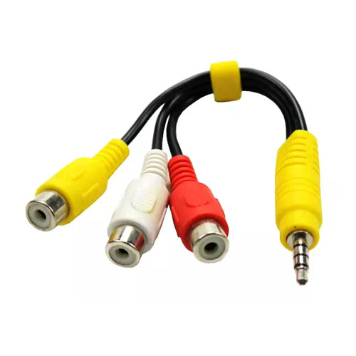 professional audio video AV component cable 3.5mm stereo male to 3RCA female Jack Adapter Cable