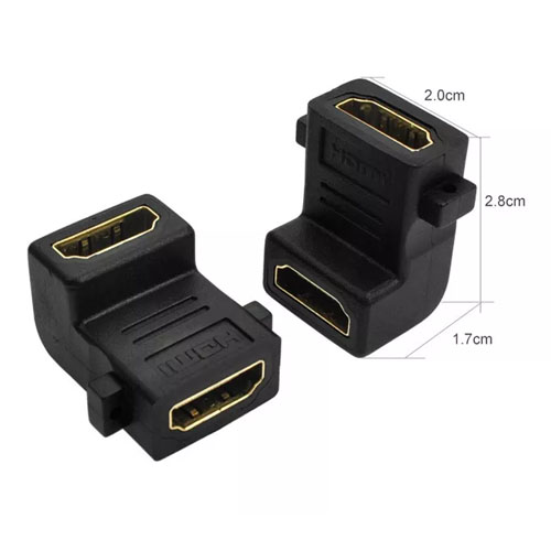 90 degree HDMI Female to female HDmi converter HDTV adapter 90 degree