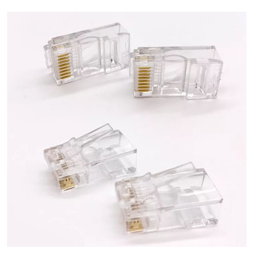 Gold Plating Cat5 8p8c Rj 45 Unshielded Pc Material Cat 5 Male Connector