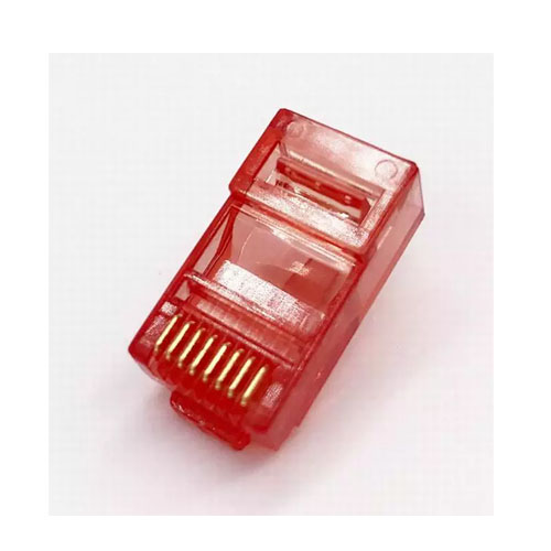 RED Gold Plating Cat5 8p8c Rj 45 Unshielded Pc Material Cat5 rj45 Connector 1000 - 29999