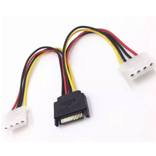 SATA Power Extension Cable Sata 15pin To Dual 4pin IDE TO SATA Power Cable